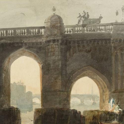 ‘Old London Bridge’ by J.M.W. Turner c.1794