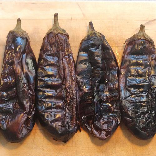 Pic 1: grilled aubergines