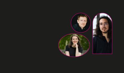 Jonathan Manson, Helen Charlston, and Sergio Bucheli